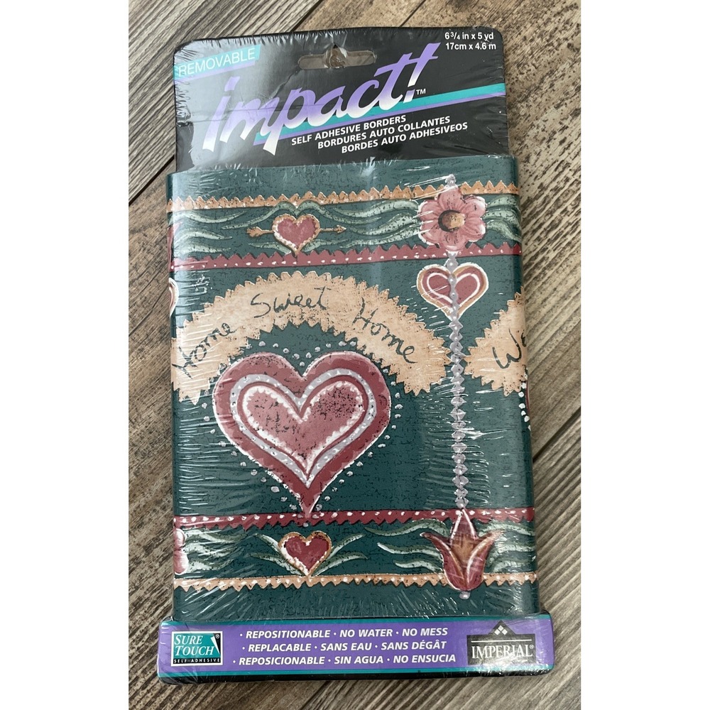 Imperial Impact Wallpaper Borde Self Adhesive‎ "Home Sweet Home" NIP